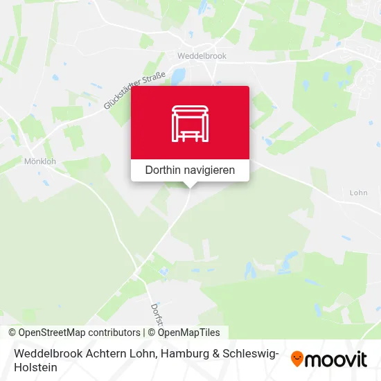 Weddelbrook Achtern Lohn Karte