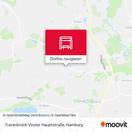 Travenbrück-Vinzier Hauptstraße Karte