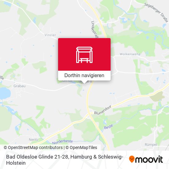 Bad Oldesloe Glinde 21-28 Karte