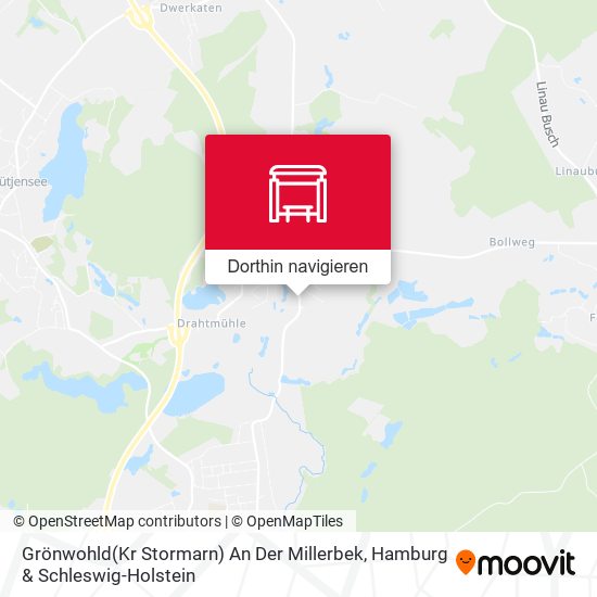 Grönwohld(Kr Stormarn) An Der Millerbek Karte