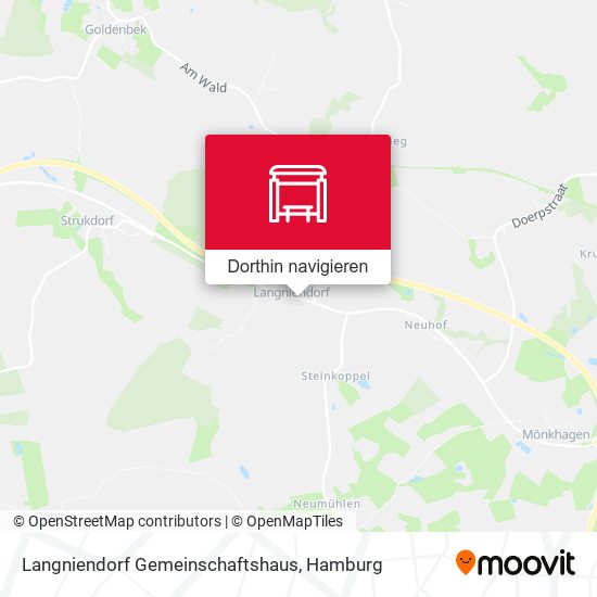 Langniendorf Gemeinschaftshaus Karte
