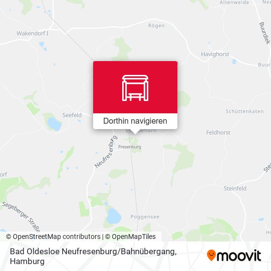 Bad Oldesloe Neufresenburg / Bahnübergang Karte