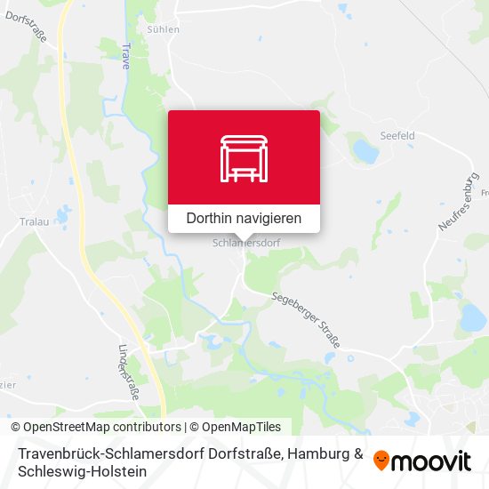 Travenbrück-Schlamersdorf Dorfstraße Karte