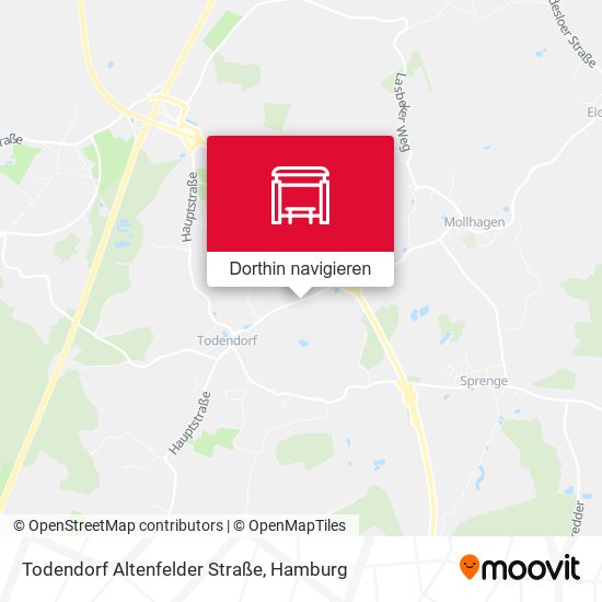 Todendorf Altenfelder Straße Karte