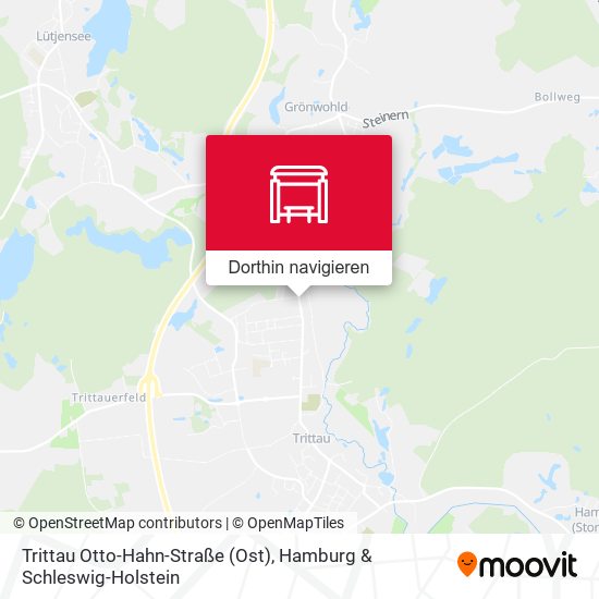Trittau Otto-Hahn-Straße (Ost) Karte