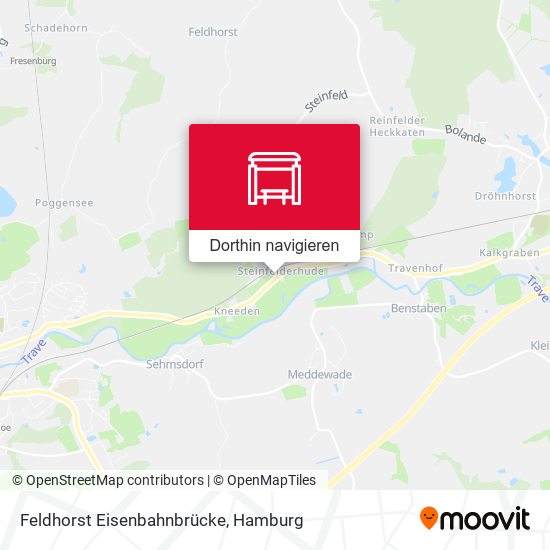Feldhorst Eisenbahnbrücke Karte