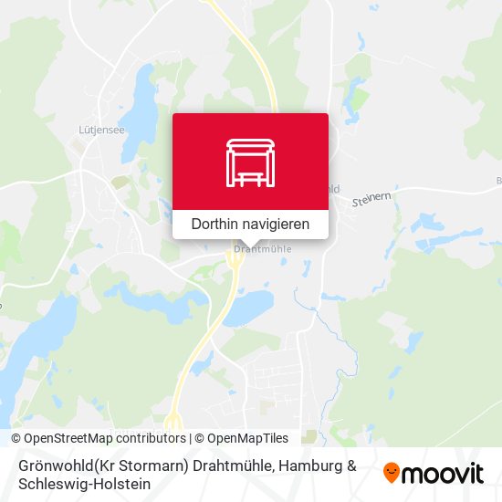 Grönwohld(Kr Stormarn) Drahtmühle Karte