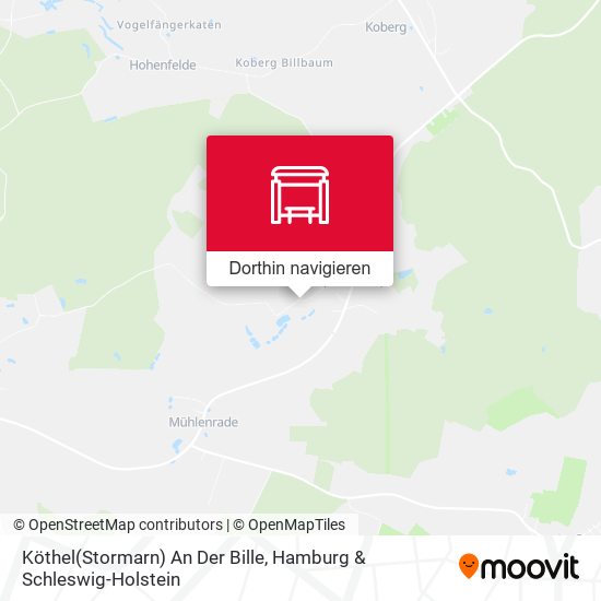 Köthel(Stormarn) An Der Bille Karte