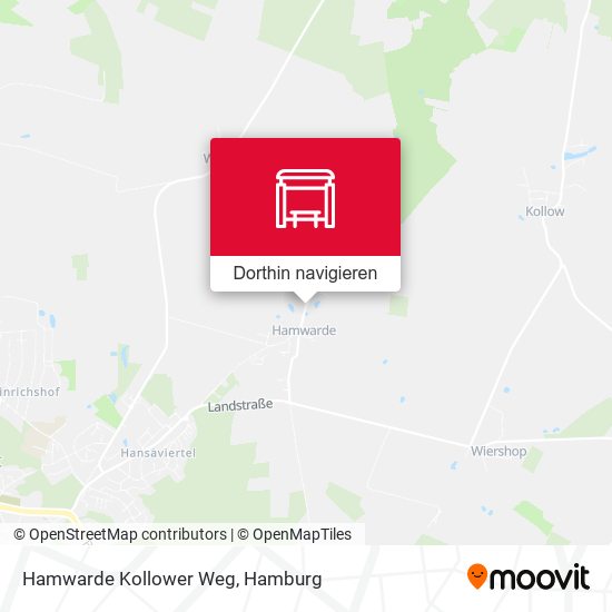 Hamwarde Kollower Weg Karte