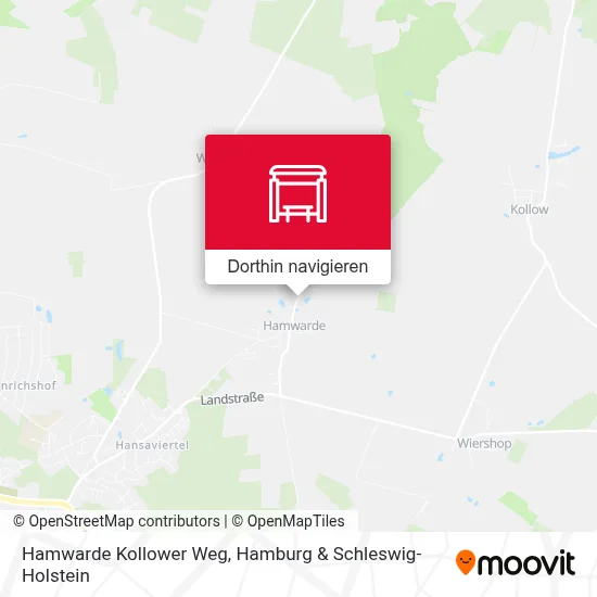Hamwarde Kollower Weg Karte
