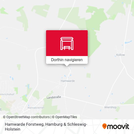 Hamwarde Forstweg Karte