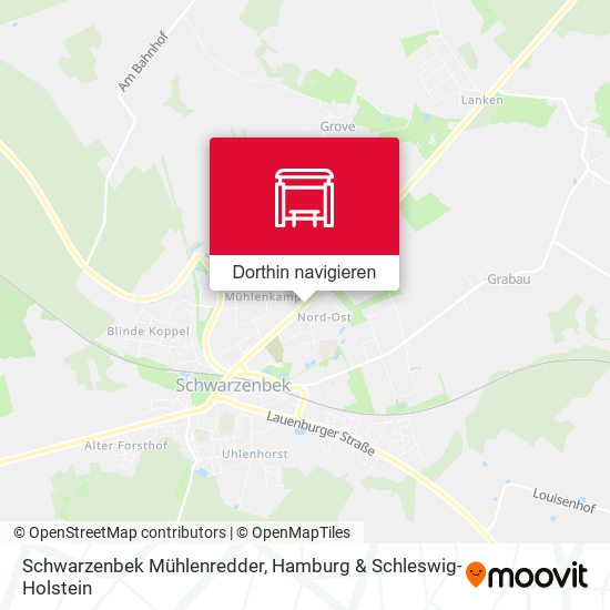 Schwarzenbek Mühlenredder Karte