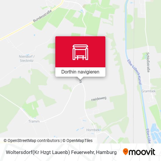 Woltersdorf(Kr Hzgt Lauenb) Feuerwehr Karte