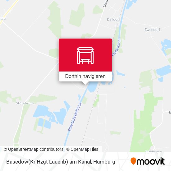 Basedow(Kr Hzgt Lauenb) am Kanal Karte