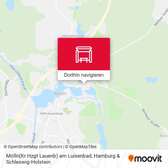 Mölln(Kr Hzgt Lauenb) am Luisenbad Karte