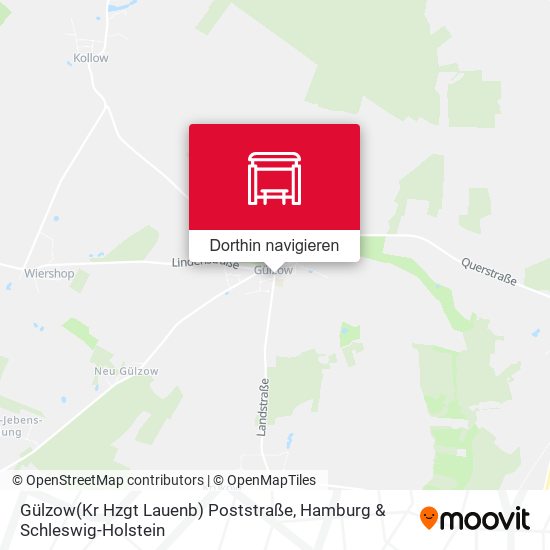 Gülzow(Kr Hzgt Lauenb) Poststraße Karte