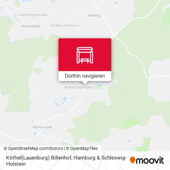 Köthel(Lauenburg) Billenhof Karte