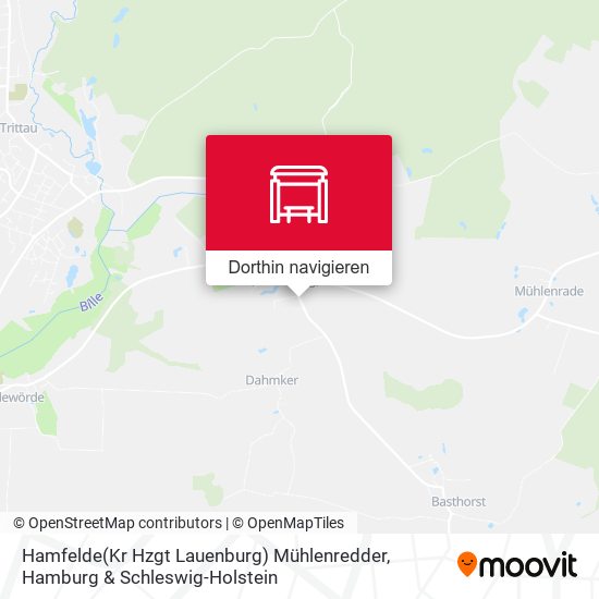 Hamfelde(Kr Hzgt Lauenburg) Mühlenredder Karte