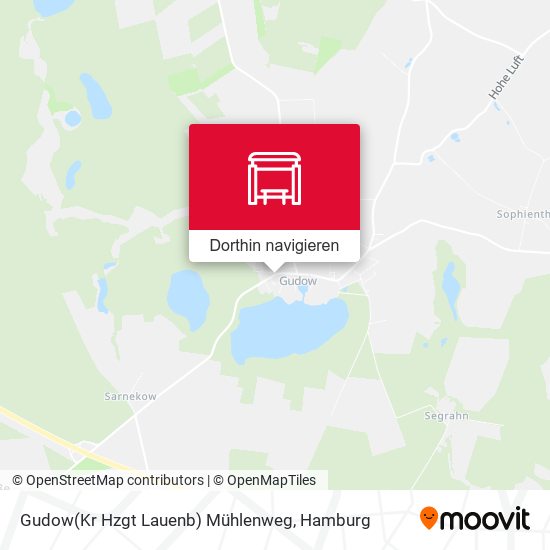 Gudow(Kr Hzgt Lauenb) Mühlenweg Karte