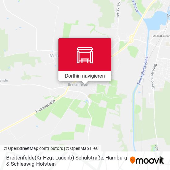 Breitenfelde(Kr Hzgt Lauenb) Schulstraße Karte