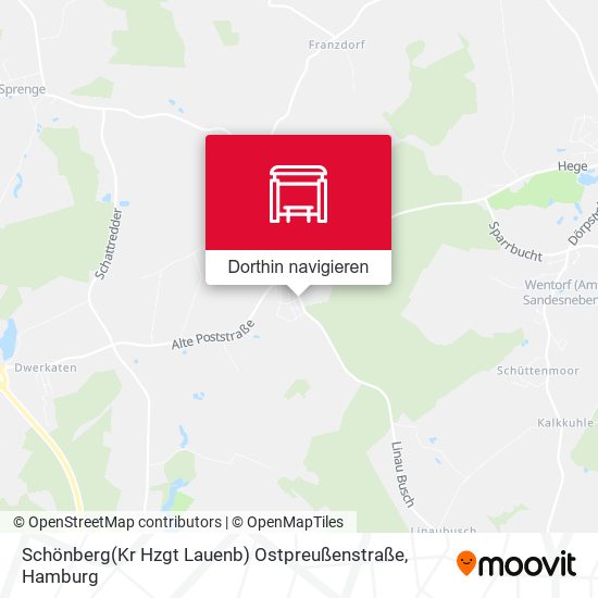Schönberg(Kr Hzgt Lauenb) Ostpreußenstraße Karte