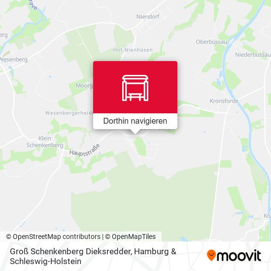 Groß Schenkenberg Dieksredder Karte