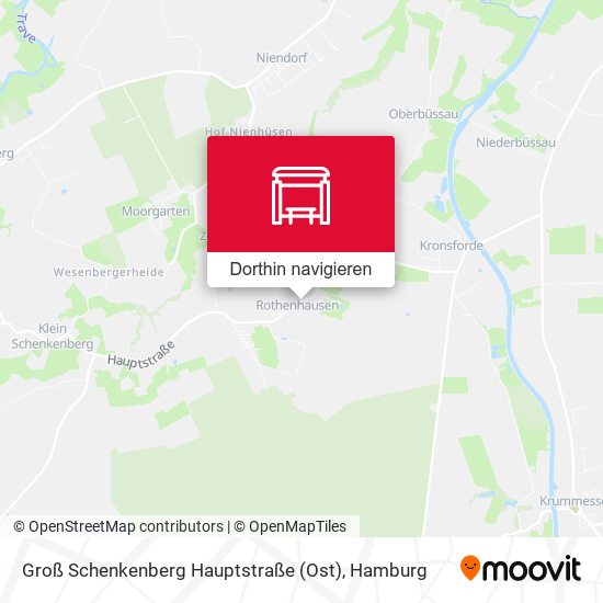 Groß Schenkenberg Hauptstraße (Ost) Karte