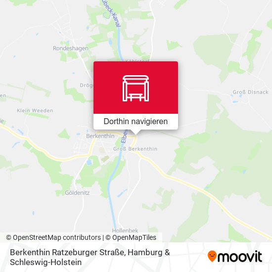 Berkenthin Ratzeburger Straße Karte