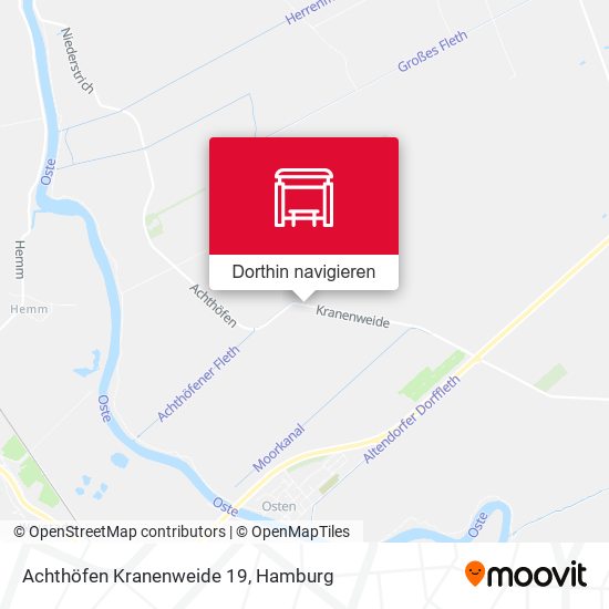 Achthöfen Kranenweide 19 Karte