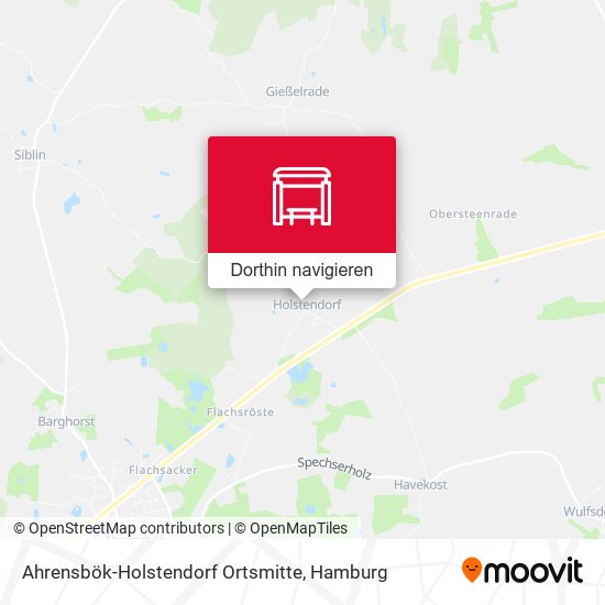 Ahrensbök-Holstendorf Ortsmitte Karte