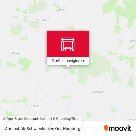 Ahrensbök-Schwienkuhlen Ort Karte