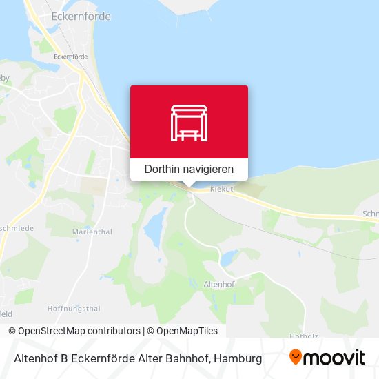 Altenhof B Eckernförde Alter Bahnhof Karte