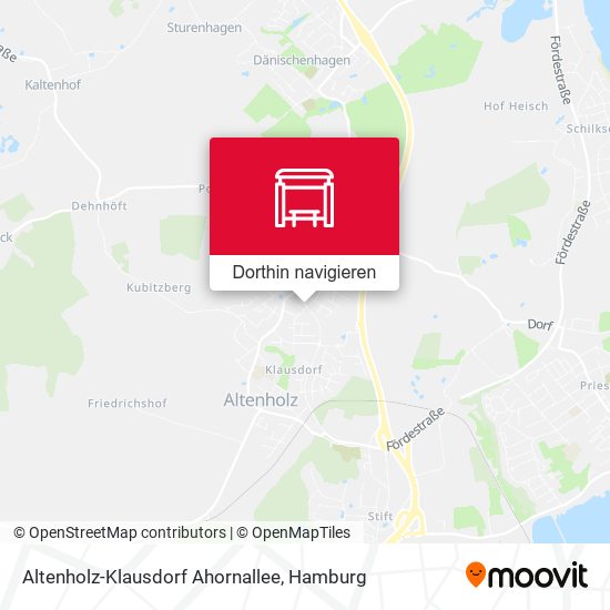 Altenholz-Klausdorf Ahornallee Karte