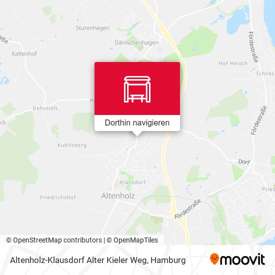 Altenholz-Klausdorf Alter Kieler Weg Karte