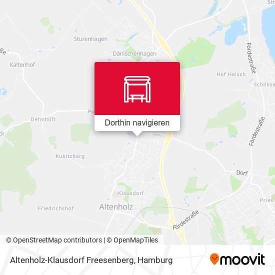 Altenholz-Klausdorf Freesenberg Karte