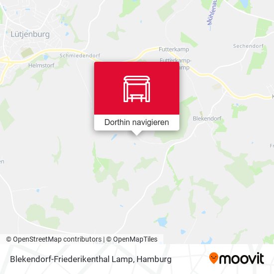 Blekendorf-Friederikenthal Lamp Karte