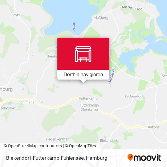 Blekendorf-Futterkamp Fuhlensee Karte