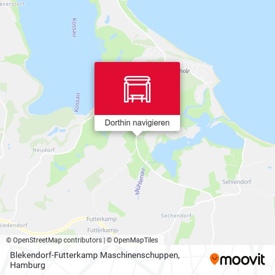 Blekendorf-Futterkamp Maschinenschuppen Karte