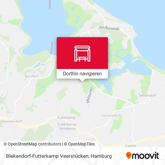 Blekendorf-Futterkamp Veerstücken Karte