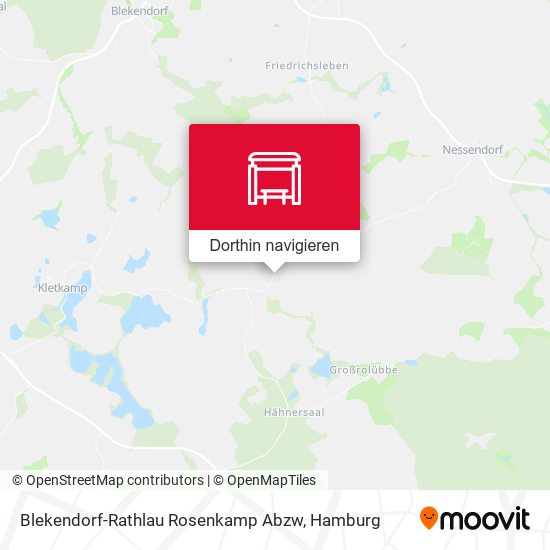 Blekendorf-Rathlau Rosenkamp Abzw Karte