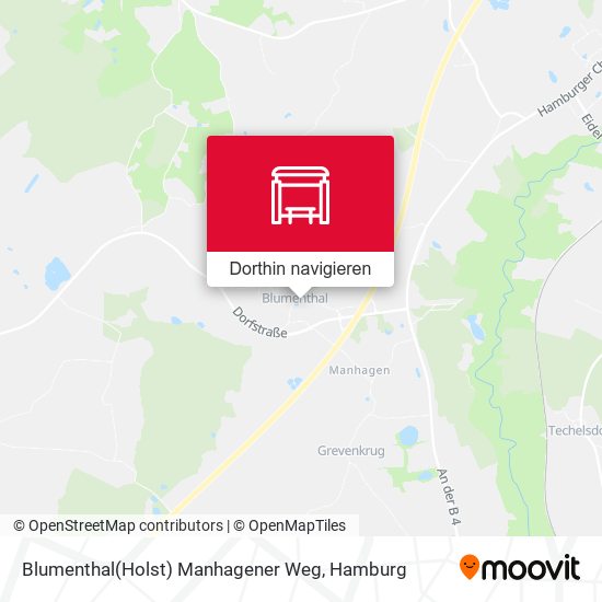 Blumenthal(Holst) Manhagener Weg Karte