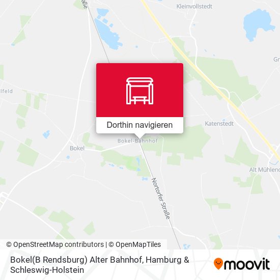 Bokel(B Rendsburg) Alter Bahnhof Karte