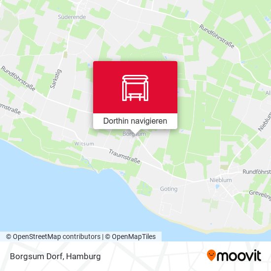 Borgsum Dorf Karte