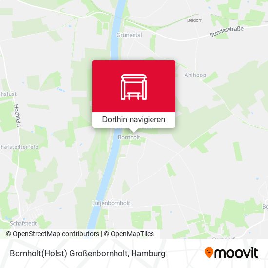 Bornholt(Holst) Großenbornholt Karte