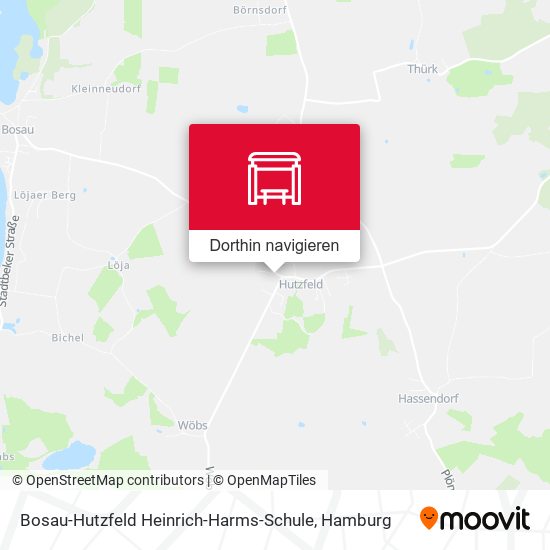Bosau-Hutzfeld Heinrich-Harms-Schule Karte