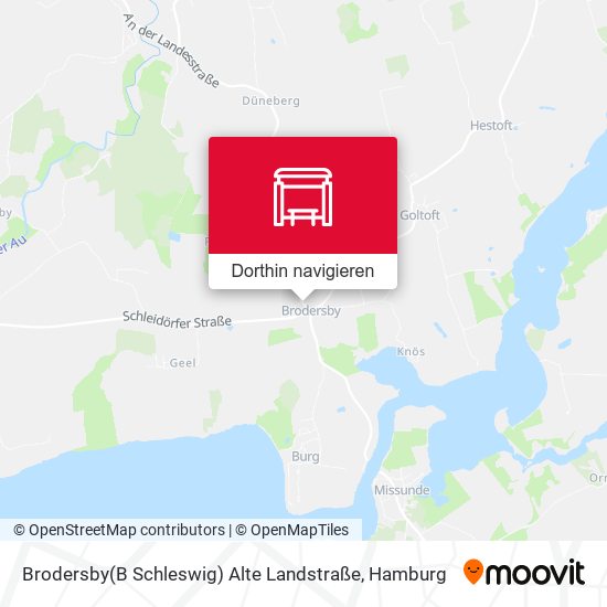 Brodersby(B Schleswig) Alte Landstraße Karte