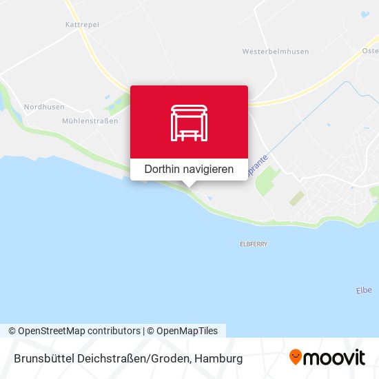 Brunsbüttel Deichstraßen / Groden Karte