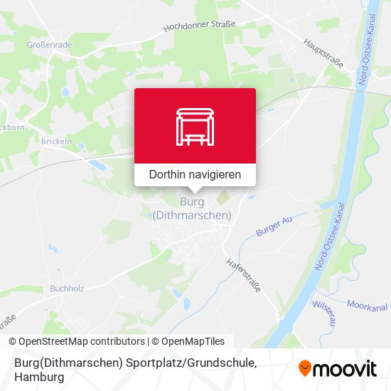 Burg(Dithmarschen) Sportplatz / Grundschule Karte