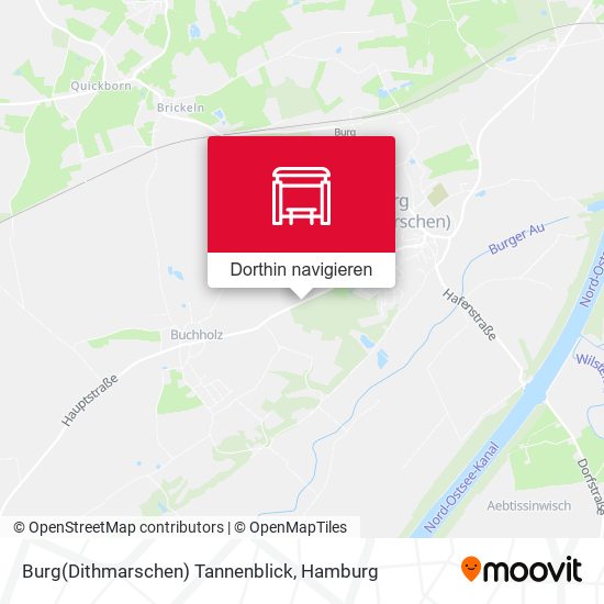 Burg(Dithmarschen) Tannenblick Karte