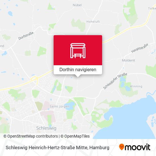 Schleswig Heinrich-Hertz-Straße Mitte Karte